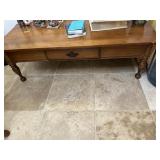 Wooden coffee table w drawer