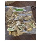 Gold Tone, Christmas flatware