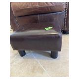 Leather footrest