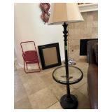Glasstop table lamp