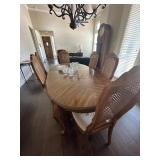 Wooden table and chairs-very nice set