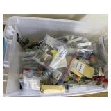 Tub of misc fishing lures, etc