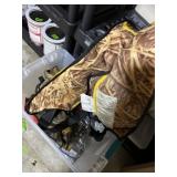 Tub of misc fishing supplies