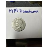 1974 Eisenhower dollar