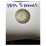1833 5 Francs