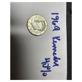 1969 Kennedy half dollar-40% silver