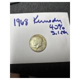 1968 Kennedy half-40% silver
