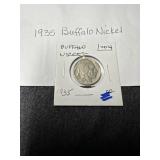 1935 Buffalo nickel