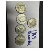 Misc 1969 Kennedy half dollar