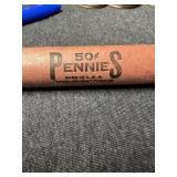 Roll of US pennies