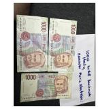 MIsc  $1000 currency Lire Italy Banknote