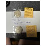 Pair of Mexican dilver dollars