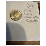 1964 Silver Washington quarter