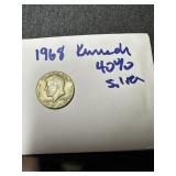 1968 Kennedy 40% silver