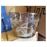 Bartlett Collins etched glass Ice bowl