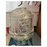 Indiana glass Fairy Lamp Stars&Bars
