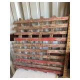 Wooden floor panel section