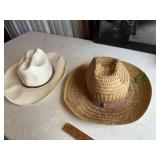 Pair of straw hats