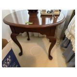 Wooden lamp table