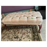 Queen Ann padded bench