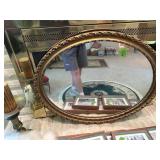 Wood frame mirror