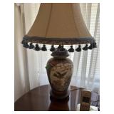 Glazed Asian lamp