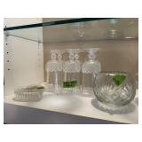 MIsc crystal glass lot