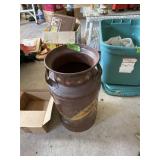 Decorated milk can