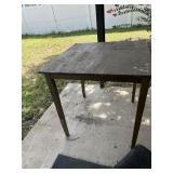 Wooden outdoor table
