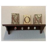 Wall shelf, key organizer &misc decor
