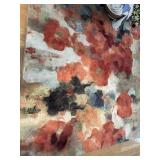 8x11ft Area rug Poppy seed rug w/mat