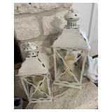 Pair of metal Candle lanterns