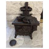 Small Cast iron stove with attachments
