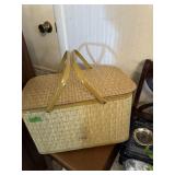 Vintage picnic basket
