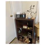 Bookcase with misc items