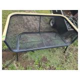 Metal outdoor bench