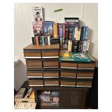 Misc VHS tapes w/organizers