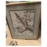 Vintage framed Bird picture