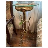 Metal Glass top, Plant stand