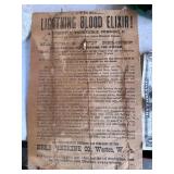 Old Lightning Blood Elixir advertisement