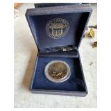 Gold Tone Uncirculated 1972 Kennedy half $