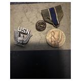 MIsc military, tokens and locket