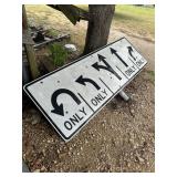 Outdoor highway sign