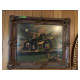 Old Reverse painted picture