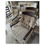 Vintage set rolling chairs