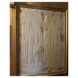Framed old childrens gowns
