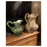 Pair of ceramic pitchers