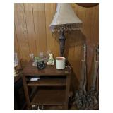 Table w/misc decor