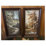 Pair of framed pictures