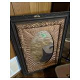 Old framed mirror